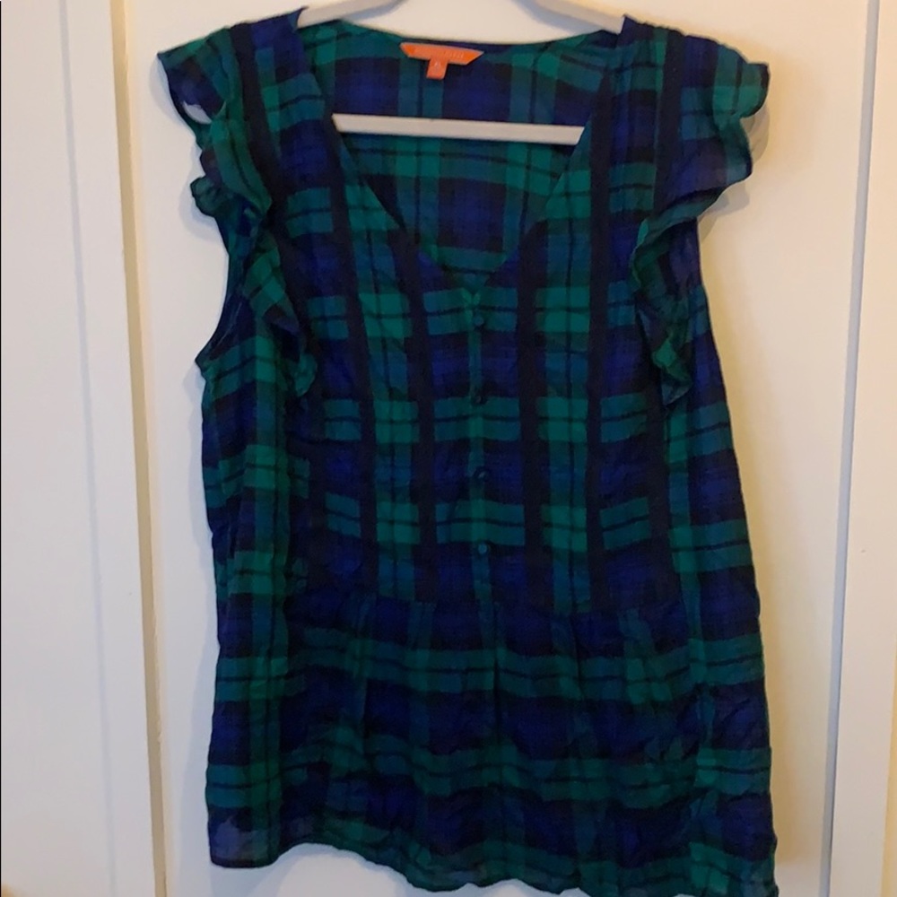 Modcloth plaid blouse